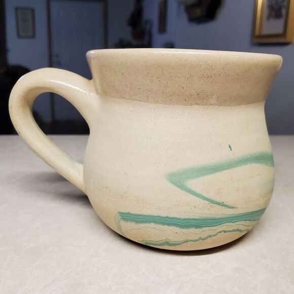 American Creations Pottery Color Swirl Cup Mug - Picture 3 of 8